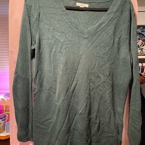 Croft & Barrow Teal V-Neck Sweater